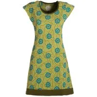 Vishes Tunikakleid Damen kurzarm Longshirt-Kleid Mini-Kleid Tunika-Kleid Shirt-Kleid Hippie, Retro Style
