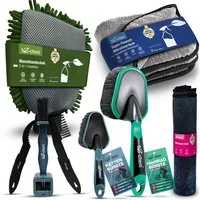 bio-chem Reinigungsbürsten-Set Fahrradzubehör-Set 8-tlg. – Bürsten & Tücher für jede Pflegeaufgabe, (Fahrrad Reinigungszubehör PREMIUM-SET 8-teilig)