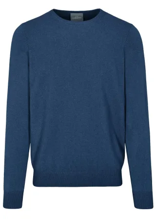 COMMANDER Finest Clothing - (S)-NOS Rdh. Pullover Basic navy mel. - Gr. - S