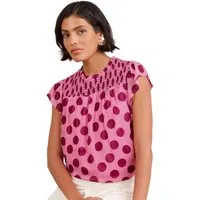 Love & Roses Rüschenbluse Love & Roses Bluse mit Flatterärmeln, Regular (1-tlg)