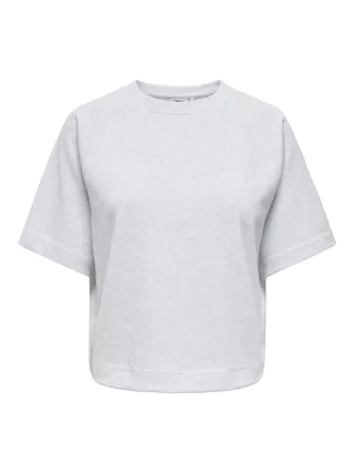 ONLY - ONLOFELIA SS RAGLAN UB CC SWT Light Grey Melange - Gr. - M