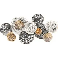 Kobolo Wandbild Metallbild Wanddeko Kreise - DALIA - aus Metall