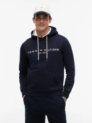 CORE TOMMY LOGO HOODY SKY CAPTAIN - Gr. - M