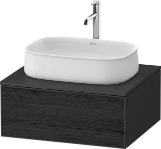 Duravit Zencha Konsolenwaschtischunterbau wandhängend Eiche Schwarz & Graphit Matt & Supermatt 650x5 ZE4810016800000
