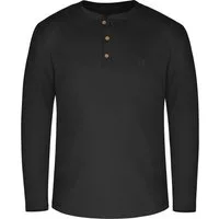 normani Langarmshirt Herren Langarm Shirt aus Bio-Baumwolle Neuville Basic Henley Shirt für Männer GOTS-zertifiziert