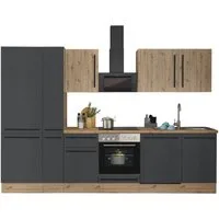 KOCHSTATION Küchenzeile Florida, Breite 310 cm, wahlweise mit E-Geräten,Softclose für Türen/Schubkästen
