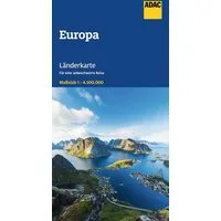 ADAC Länderkarte Europa 1:4,5 Mio. / diverse