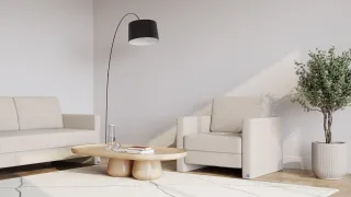 BRUNO Schlafsessel 70cm in Creme Ecru Beige | praktische Größe | stabiles Massivholz & Boxspringkomfort