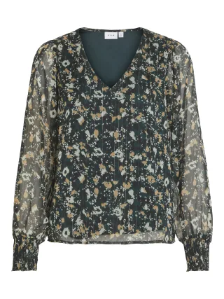 VILA - VIFALIA ALA PONDEROSA L/S TOP/LC ponderosa pine - Gr. - 34