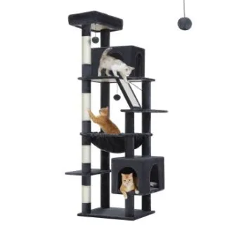 Pawz Road –XXL Kratzbaum 180 cm hoch dunkelgrau