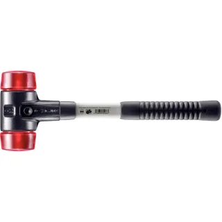 HALDER SIMPLEX - Schonhammer mit verstärktem TE-Gehäuse und Fiberglasstiel, Plastik - 3706.060
