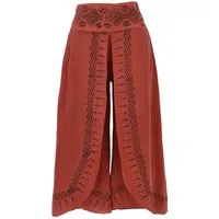Guru-Shop Relaxhose Palazzohose, Hosenrock, bedruckte natürliche.. alternative Bekleidung
