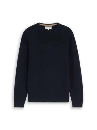 Tom Tailor - Strickpullover aus Baumwolle sky captain blue - Gr. - XXXL