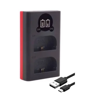 Baxxtar Pro Ladegerät LCD Dual für LP-E6