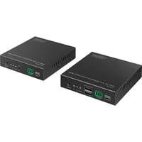 HDMI Fiber KVM IP Extender Set, KVM-Switch schwarz, 4K/60Hz