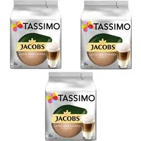 TASSIMO Kaffee Kapseln Jacobs Typ Latte Macchiato Classico T Discs 3 x 8 Getränke, 792 g, (Packung, 3er Pack)