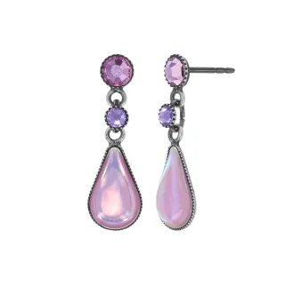 konplott - Ohrringe - Afternoon Bling lila