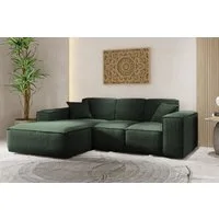 Kaiser Möbel Ecksofa Eckcouch SIENA L-Form, Stoff Poso/Salvador/Maloy/Artico/Velo, Einzelsofa, Bequem, originelles Design, praktisch, viele Farben