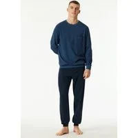 Schiesser Schlafanzug Comfort Essentials (2 tlg) mit angenehmen Bündchen