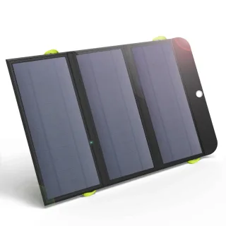 ALLPOWERS 5V 21W Solar Panel Power Bank 10000mAh Portable Charger with PD18W+2USB Bidirectional Fast Charging Foldable S