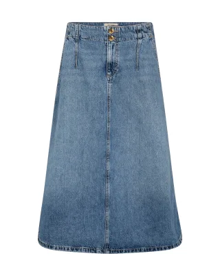 MOS MOSH - MMLeala Denim Skirt mid blue - Gr. - 29