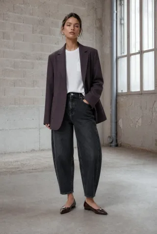 Jane Lushka - Rango technical jersey blazer chocolate - Gr. - S