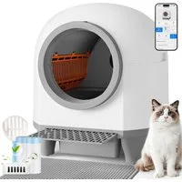 Furnicopia Katzentoilette XXXL Große Katzenklo selbstreinigend, Geruchsneutralisierung-System, Komfort für Ihre Katze, ideal für Mehrkatzenhaushalte