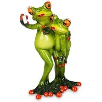 formano Sammelfigur Formano lustige Frösche Figur Froschpaar Selfie Poly 16 cm