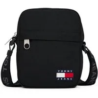 Tommy Jeans Umhängetasche TJM ESS DAILY REPORTER, Men Schultertasche, Freizeitasche mit Tommy Jeans Flaggen-Aufnäher