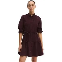 Marc O'Polo Cordkleid mit Bindegürtel, Flared Fit