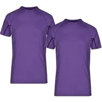 James & Nicholson Laufshirt Doppelpack Herren Sportshirt modische reflektierende Details JN421 (Doppelpack, 2 Stück) Feuchtigkeitsregulierend, atmungsaktiv und schnell trocknend