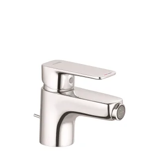 KLUDI PURE & STYLE Bidet-Einhandmischer DN 15 mit Metall-Ablaufgarnitur chrom 402160575