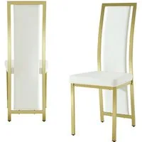 gopop Polsterstuhl Moderne gepolsterte Esszimmerstühle im 2er/4er-Set (2 St), mit Metallrahmen, ergonomisch & pflegeleicht