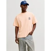 Jack & Jones Kurzarmshirt JORMAINE BACK TEE SS CREW NECK SN Baumwolle, relaxed fit