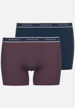 TOM TAILOR BODYWEAR - Wäsche Männlich rot-dunkel-ringel - Gr. - 7