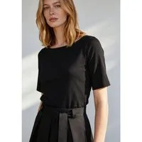 MORE&MORE Kurzarmshirt klassisches Basic-Kurzarmshirt