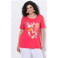 Ulla Popken T-Shirt T-Shirt Meeresmotiv Rundhals Halbarm Modalmix