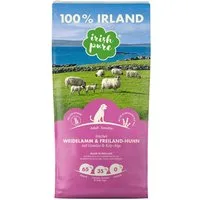 Irish Pure Irish Pure - Weidelamm & Freiland-Huhn - sensitives Trockenfutter, Trockenfutter für: Hunde
