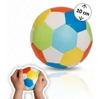 alldoro Softball klein, 10 cm im bunten Fußball-Design für Kinder ab 0 Jahren, Kinderball, extra weich und leicht, Ballspiele für drinnen & draußen