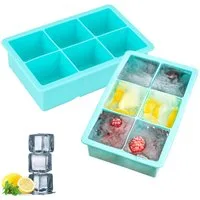 bremermann Eiswürfelform XXL 6er Silikon-Eiswürfelform, 2er-Set, (2-tlg)
