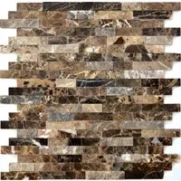 Mosani Küchenrückwand Spritzschutz Selbstklebend Marmor Fliesen 30,5x30,5 cm, Einfache Montage