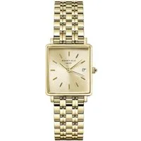 ROSEFIELD Quarzuhr QCGSG-Q048, Damenuhr Boxy XS Champagne