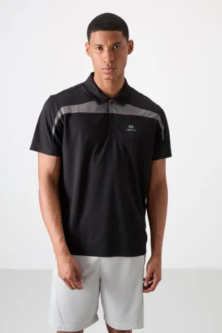 Herren Polo-Shirt mit Farbblockierung