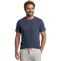 emilio adani T-Shirt Herren T-Shirt mit Farbeffekt, Indigoblau