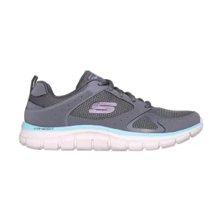 Skechers - "Track" Sneaker für Damen (Holzkohle/Aquablau)