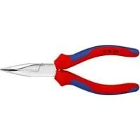Flachrundzange 2525160, Greifzange rot/blau, abgewinkelt, mit Schneide