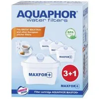 Aquintos Wasseraufbereitung Wasserfilter AQUAPHOR MAXPHOR+ Wasserfilter-Kartusche Filterkartusche für Time, Zubehör für Tischwasserfilter, 4 Stück