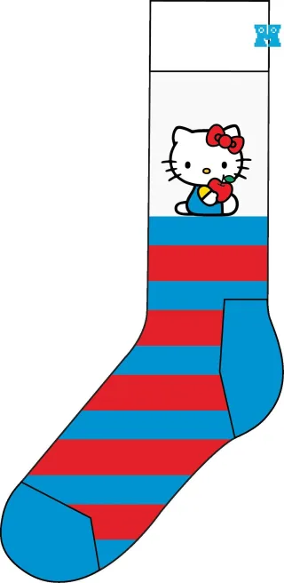 happy socks - Hello Kitty Stripes Sock Blau - Gr. - 38