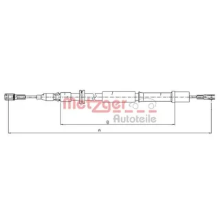 Metzger Handbremsseil Mercedes Vito 108-114