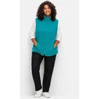 Sieh an! Fleeceweste Fleece-Weste Länge ca. 70 cm
